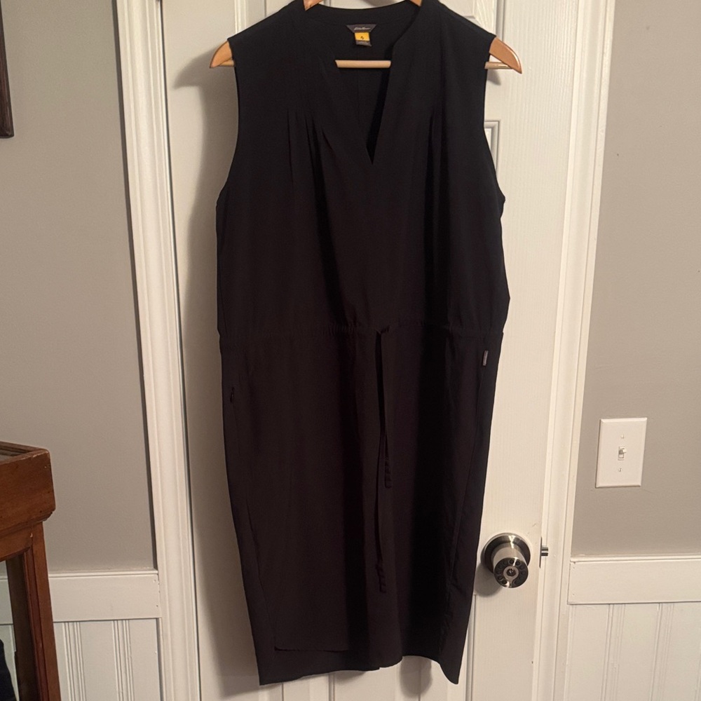Eddie Bauer Black Midi Dress